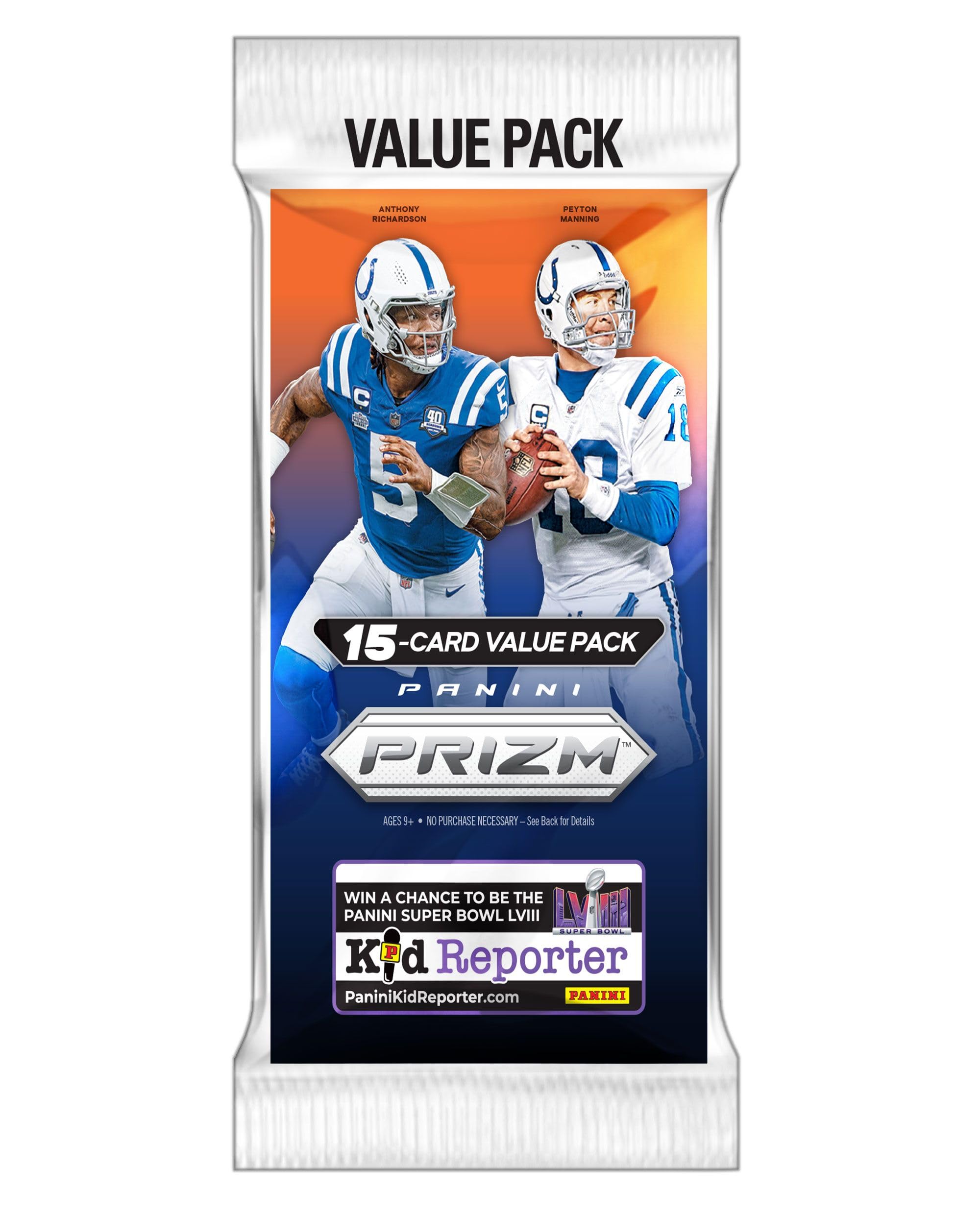 NFL Panini 2023 Prizm Football Trading Card [15 Cards] Collectible for Kids and Adults [Game Day, Trading, Display] Unop